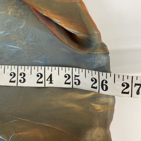 Vintage Semi Sheer Metallic Evening Jacket Lightweight Art to Wear 18 - Picture 11 of 12